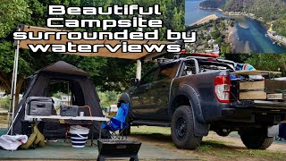 BLACK TENT CAMPING  BLUETTI AC2A  NATUREHIKE ANGO 3  PATONGA BEACH CAMPGROUND  FORD RANGER [upl. by Bud]