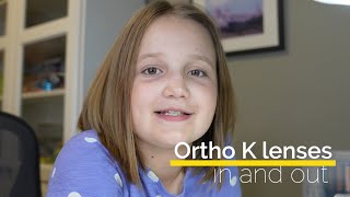 Ortho K lenses in and out [upl. by Michaud]