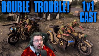 1v1 Cast  DOUBLE TROUBLE  ReaklyBRITS vs GentleFoxDAK  Company of Heroes 3 [upl. by Eirolav]