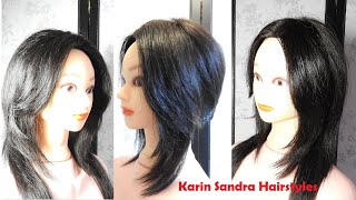 How to cut Curtain Bangs for any face shape  Trendy Curtain Bangs  How to cut face framing layers [upl. by Myrtle383]