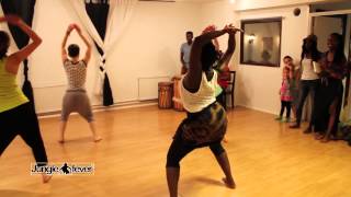 African dance with live drums  Choreo by Recheal junglemoves [upl. by Bernard]