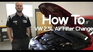 How To VW 25L Air Filter Replacement for Jetta Golf Passat or Sportwagen  Eich Motor Company [upl. by Tennes923]