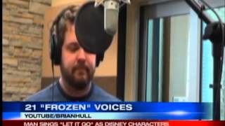 Man sings quotLet It Goquot in voices of 21 Disney characters [upl. by Alanah]