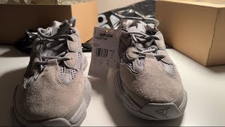 Adidas YEEZY 500 STONE SALT Unboxing [upl. by Nirhtak]