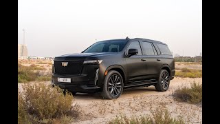 Rent Cadillac Escalade Matte Black in Dubai  Luxury amp Bold Style with GMZ Car Rental [upl. by Aldredge]