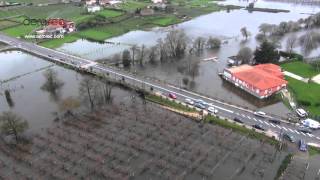 INUNDACIONES RIO UMIA en CABANELAS  RIBADUMIA PONTEVEDRA [upl. by Eelirrem]