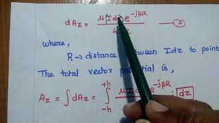 HalfWave Dipole Antenna  Derivation of Radiated Fields and its Characteristics [upl. by Aniretak]