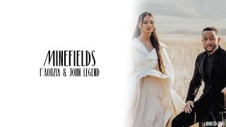 Faouzia  Minefields feat John Legend Lyrics [upl. by Acirt]