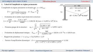 Dynamique des structures Exercice 6 [upl. by Llorre]