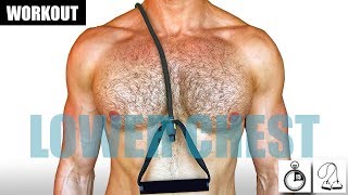 QUICK RESISTANCE BAND LOWER CHEST WORKOUT [upl. by Atiuqrahc]