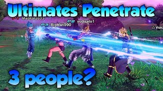 Can Ultimates Penetrate 3 People  Dragon Ball Xenoverse 2 [upl. by Duleba]