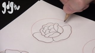 How to Draw Basic Traditional Rose Tattoo Designs by a Tattoo Aritist [upl. by Catt]