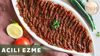 Acılı Ezme  ezme salatası  türkische Vorspeise  Meze  byNeri [upl. by Ahtinak]