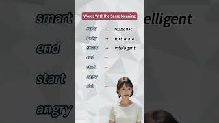 Do you know synonyms of these words丨你知道這些英語單詞的同義詞嗎 learnenglishdaily spokenenglish 英語單詞 英語聽力口語 [upl. by Zurn]