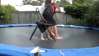 NHW wrestling NZPumphandle slam threw chair [upl. by Win]