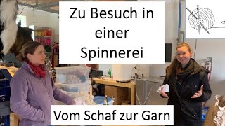 Wie wird Schafwolle zu Garn verarbeitet Ein Besuch in einer Spinnerei [upl. by Merrel]