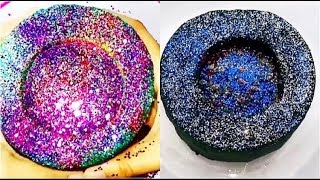 CRUSHING SOAKING FLORAL FOAM GLITTER BOMB ASMR  SATISFYING VIDEO [upl. by Acimad]