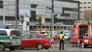 Verkehrsunfall mit RTW in Leipzig 01032013 Teil 3 [upl. by Affer]