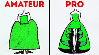 23 ASTUCES DE DESSINS FACILES POUR LES DÉBUTANTS [upl. by Ynelram]