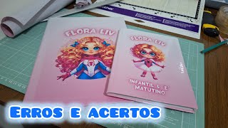 Personalizando caderno brochura erros e acertos [upl. by Weiner]