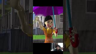 Squid Game Makeup Harley Quinn Cut Wooden Bridge Troll Miss T and Neighbor shortsvideo [upl. by Nayt]