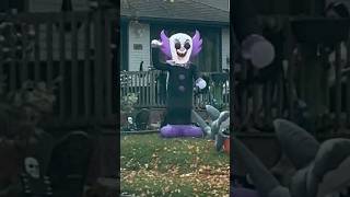 “Had to pull over to watch Halloween decoration come alive in the wind—spooky season at its finest” [upl. by Peer]