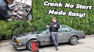 A Guide to Solving 1980s BMW Crank No Start  Reviving a BMW 635CSI After Over a Decade of Sitting [upl. by Raimundo99]