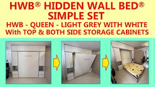 HDB Homes  Simple Set HWB QUEEN Top amp Both Side Storage Cabinets Guest Rm  HDB BTOHWB HUBEC [upl. by Otte]