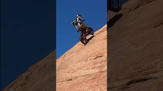 Angle 2 of the talaria climbing the crazy rocks talaria surron dirtbike ebike moab steep [upl. by Leirvag]