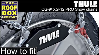 Thule CG9 XG12 PRO Snow chains [upl. by Ira]