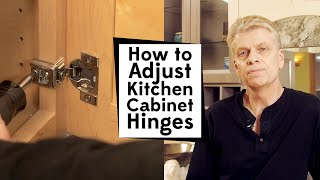 How To Adjust Kitchen Cabinet Hinges [upl. by Menis149]