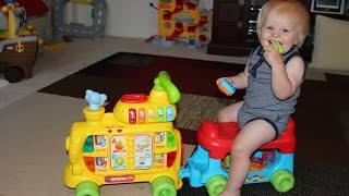 VTech SittoStand Alphabet Train Playtime Review [upl. by Issim]