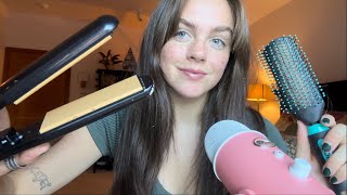 ASMR Brushing Strengthening amp Styling Your HAIR [upl. by Naraj]