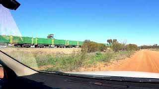 Following Aurizon Tronox loaded mineral sands as it climbs the grade at BUNGULLA 3082024 [upl. by Proudfoot]