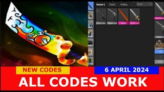 ALL CODES WORK APRIL 6 2024 🐰UPD Folixs MM2 ROBLOX [upl. by Ashley]