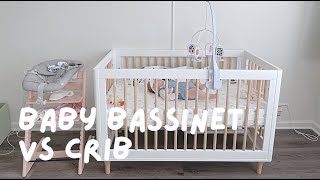 Baby Bassinet vs Crib Review after 3 months 👶 babyletto babybjorn [upl. by Storer]