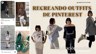 RECREANDO OUTFITS OTOÑALES DE PINTEREST🍂I ireenefdz [upl. by Onaicnop]