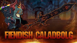 AQW How to Get The Fiendish Caladbolg 2019 Nulgaths Birthday Gift Pet Quest [upl. by Bollinger]