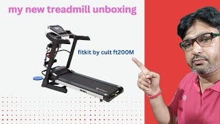 MY NEW TREADMILL UNBOXING Fitkit by Cult FT200M 45HP Peak Treadmill  unboxing  BEST TREADMILL [upl. by Yenhoj851]