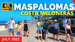 MASPALOMAS Gran Canaria Meloneras July 2022 🔴 Riu Palace Oasis to Costa Meloneras Promenade [upl. by Ydnor653]