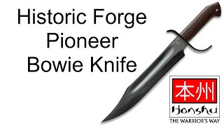 United Cutlery Honshu Historic Forge Pioneer Bowie Knife  UC3545 [upl. by Sullivan]