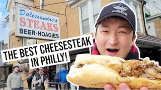 The BEST CHEESESTEAK IN PHILLY Dalessandros Steaks [upl. by Neroc]