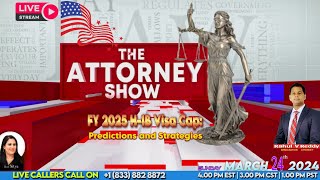 FY 2025 H1B VISA CAP PREDICTIONS AND STRATEGIES  IMMIGRATION ATTORNEY SHOW  TV9 USA [upl. by Madi]