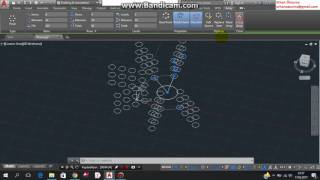 Autocad Polar array [upl. by Eylhsa]