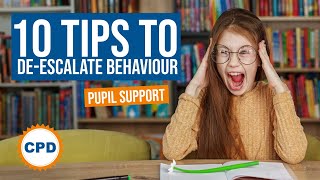 10 Tips to Deescalate Behaviour [upl. by Anida]