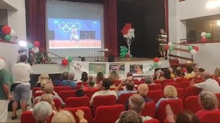 Jasmine Paolini la festa per loro olimpico nella sua Bagni di Lucca [upl. by Nnaihs]