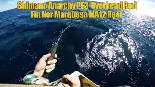 Shimano Anarchy overhead Rod Fin nor marquesa MA12 Reel Swains Reef [upl. by Kilah]