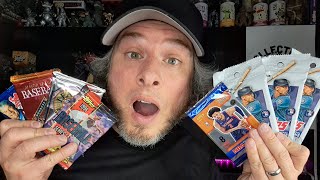 Opening Sports Cards NBA Hoops MLB Topps Mystery Packs [upl. by Ycnahc111]