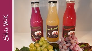 Traubensaft  Obstsaft  selbst herstellen  Entsaften [upl. by Cherry681]