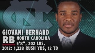 2013 NFL Draft Highlights  Best of North Carolinas Giovani Bernard  ACCDigitalNetwork [upl. by Eidac]